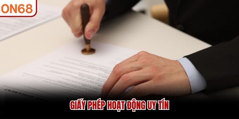 Giấy phép hoạt động uy tín giấy phép hoạt động